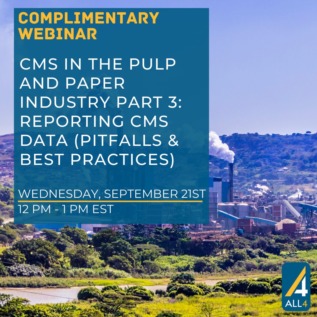 inar CMS in the Pulp and Paper Industry Reporting CMS Data